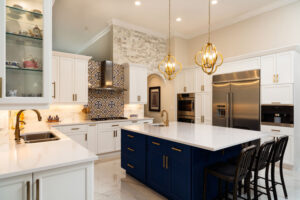 White Kitchen countertops installed in ABQ Design