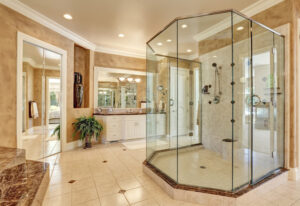 Beautiful luxury marble bathroom interior bathroom remodel ABQ