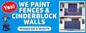 paint cinderblock walls fences Albuquerque NM